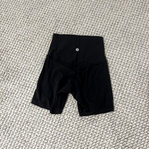 Black Lululemon shorts hottie hot 4 inch! No flaws/stains slightly worn!